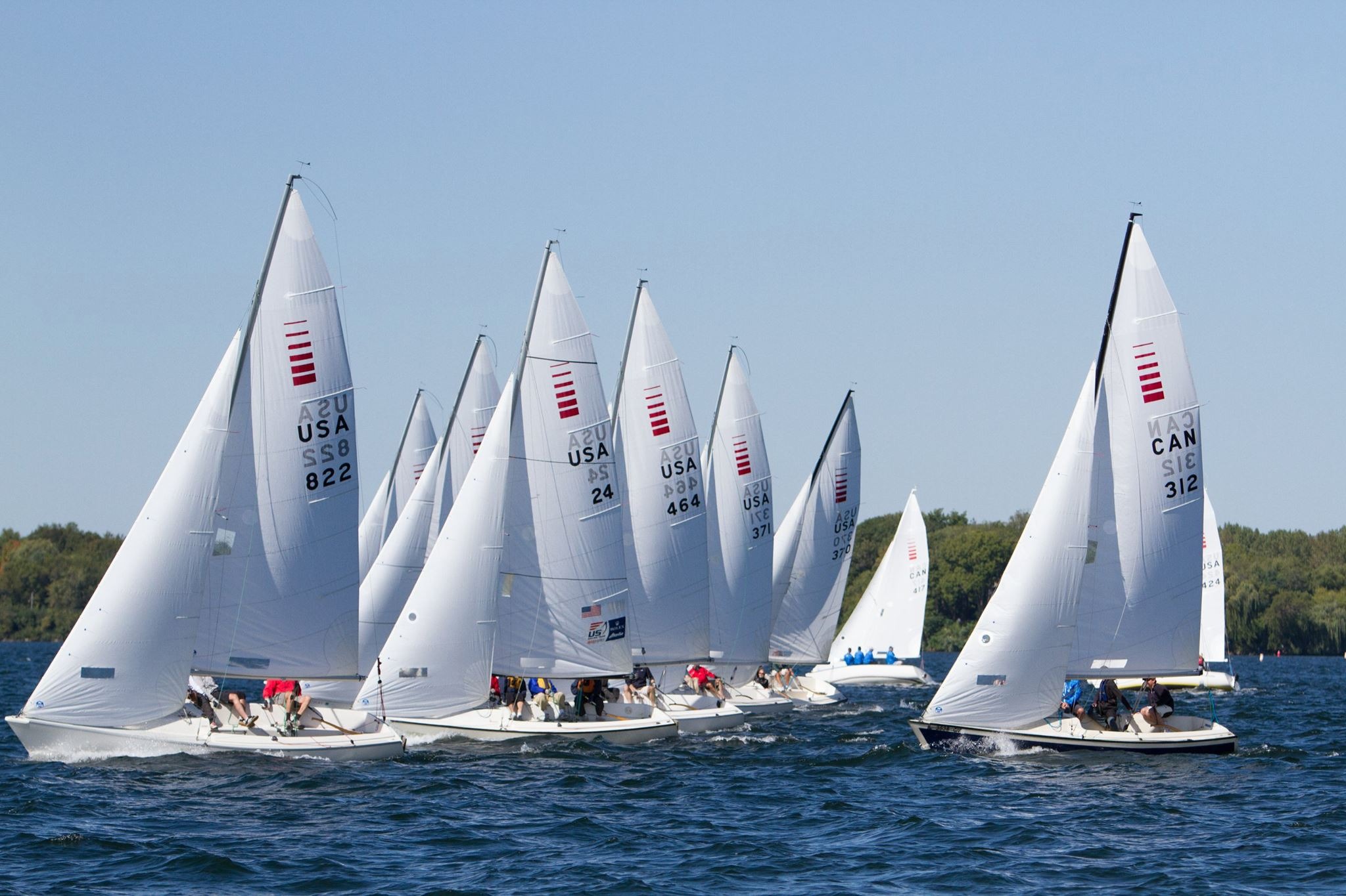 TCRSA racing fleet on Lake Minnetonka